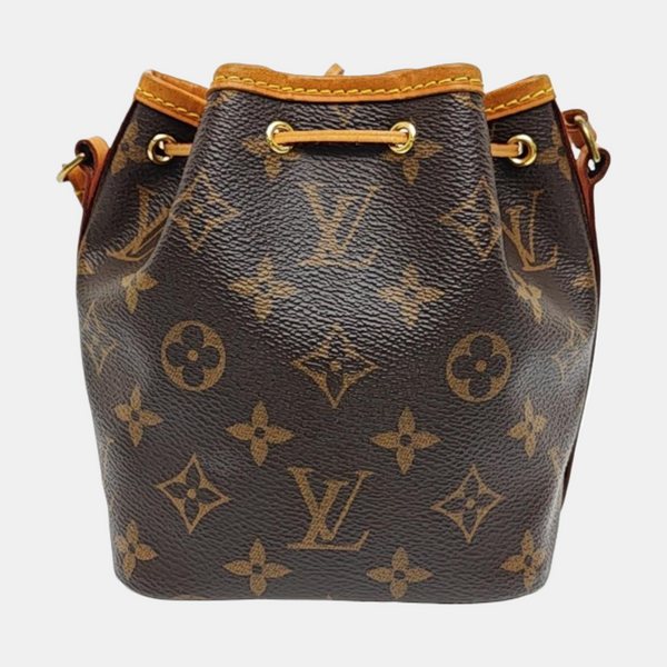NÉONOÉ Nano Monogram Coated Canvas Brown