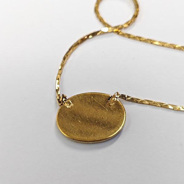 Dior Oblique Metal Gold Necklace