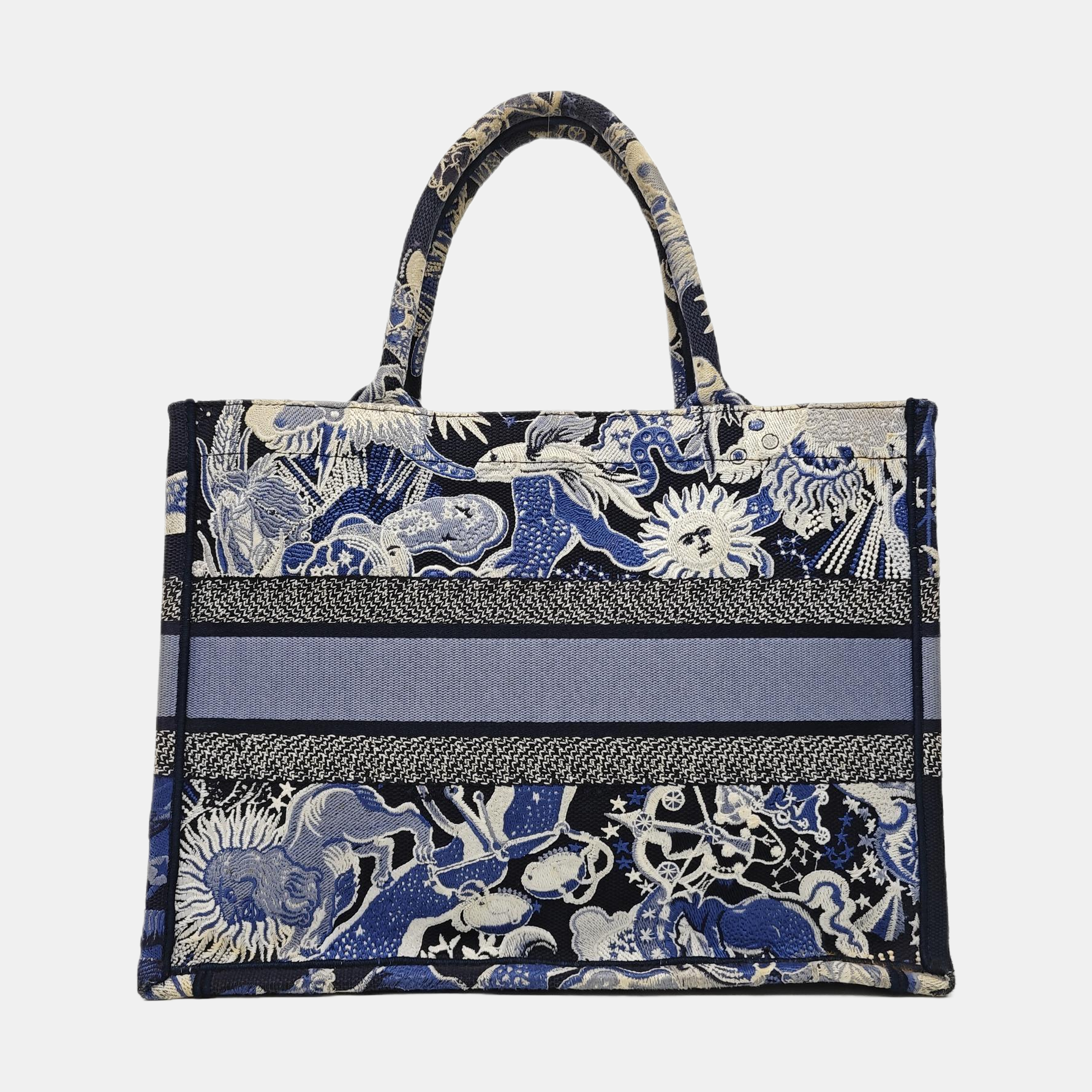 Book Tote Medium Canvas Blue