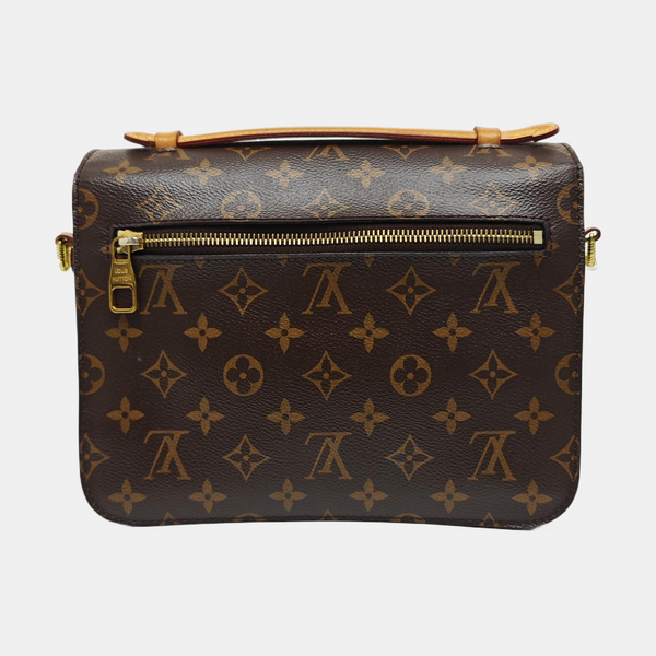 MÉTIS MM Monogram Coated Canvas Brown