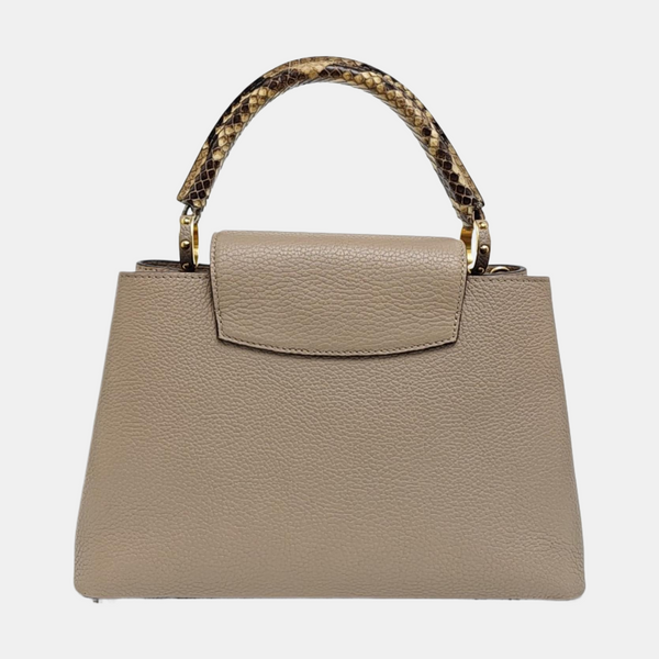 CAPUCINES MM Calfskin Gray