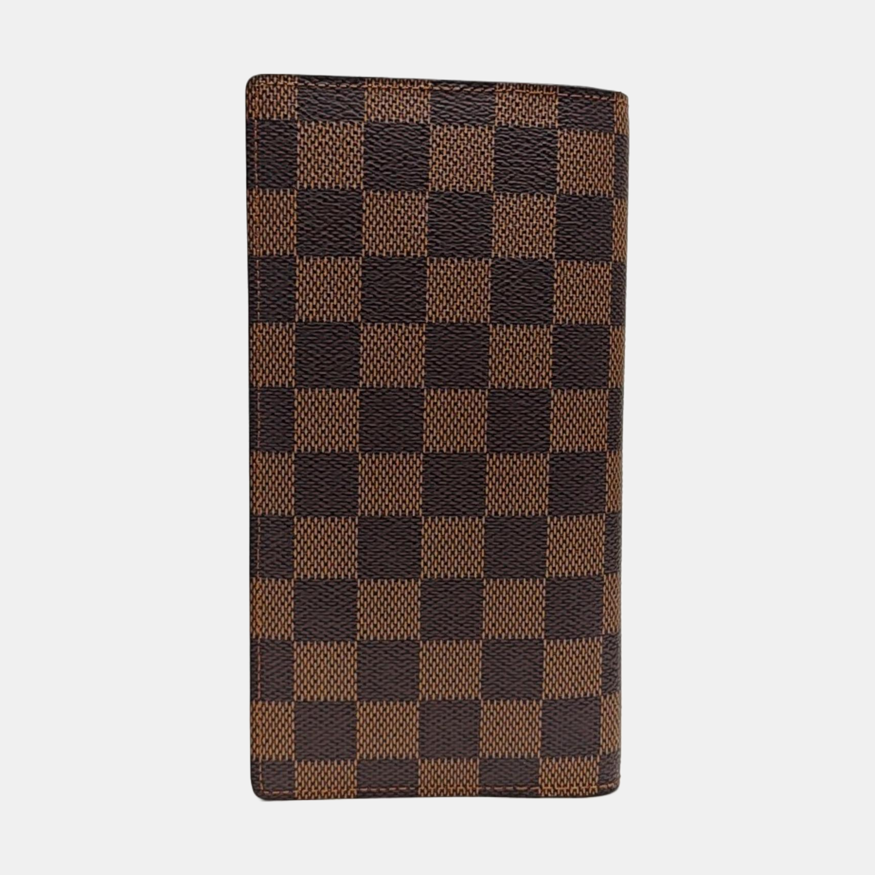 Damier Ebene Coated Canvas Wallet Brown