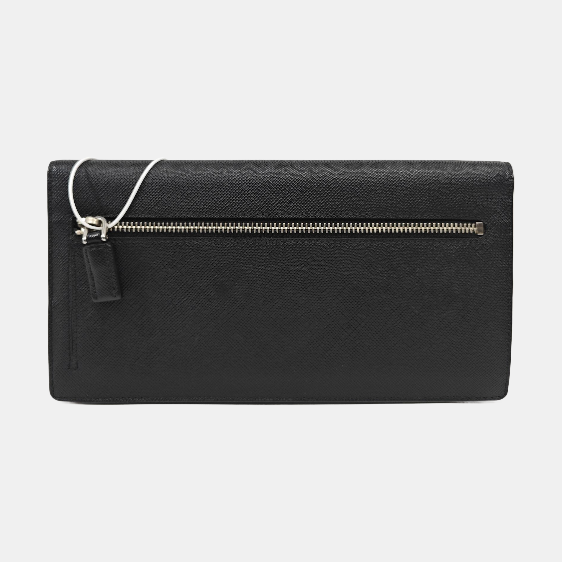 Saffiano Calfskin Wallet Black