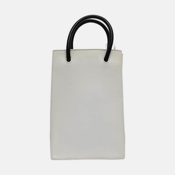 Shopping Bag Calfskin White