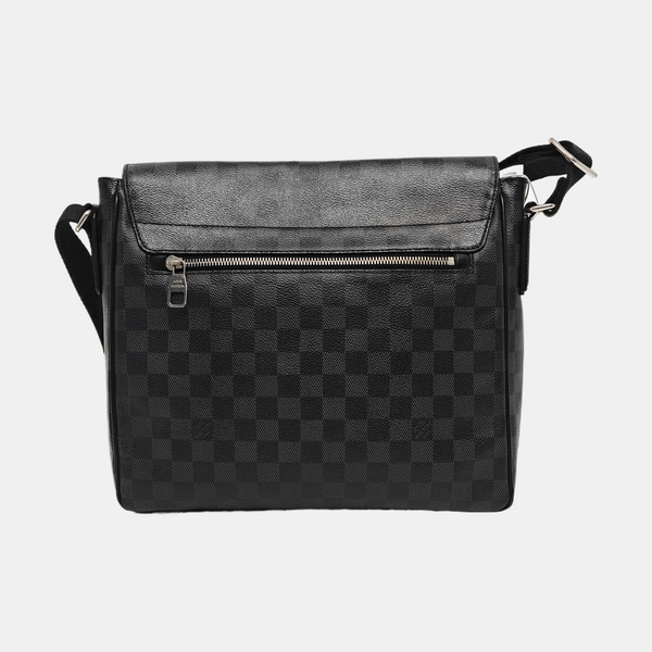 DISTRICT MM Damier Graphite Coated Canvas Gray