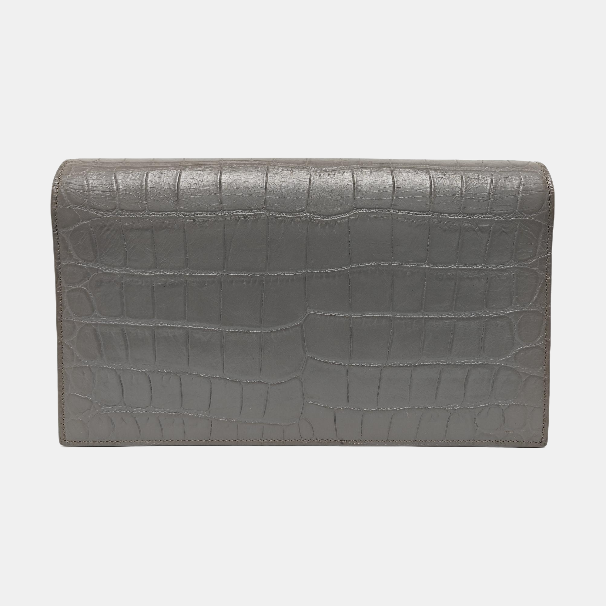 KATE Medium Calfskin Gray