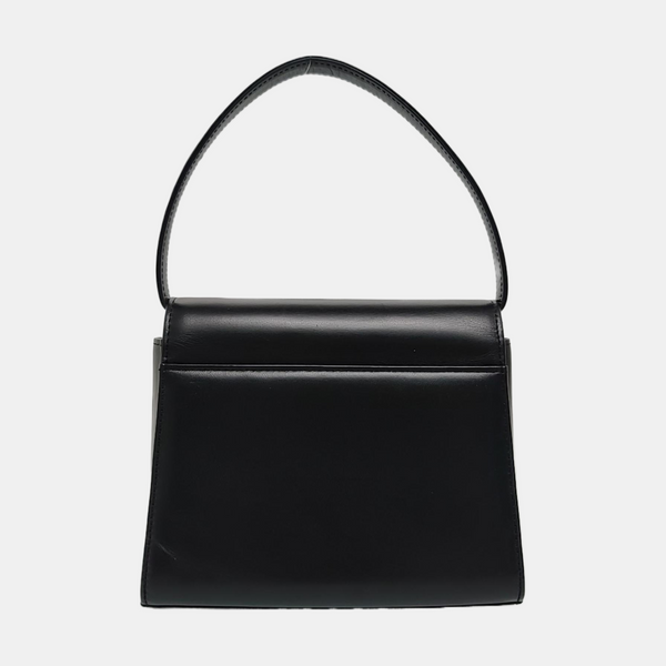Leather Shoulder Bag Black