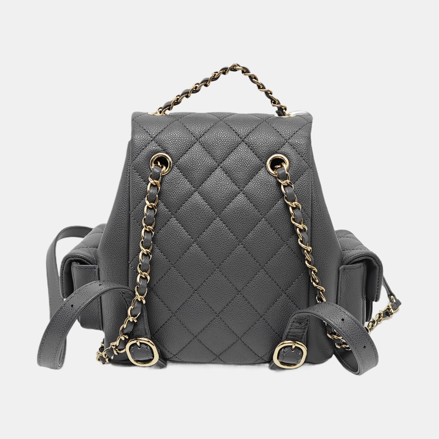 DUMA Quilted Grained Calfskin Gray
