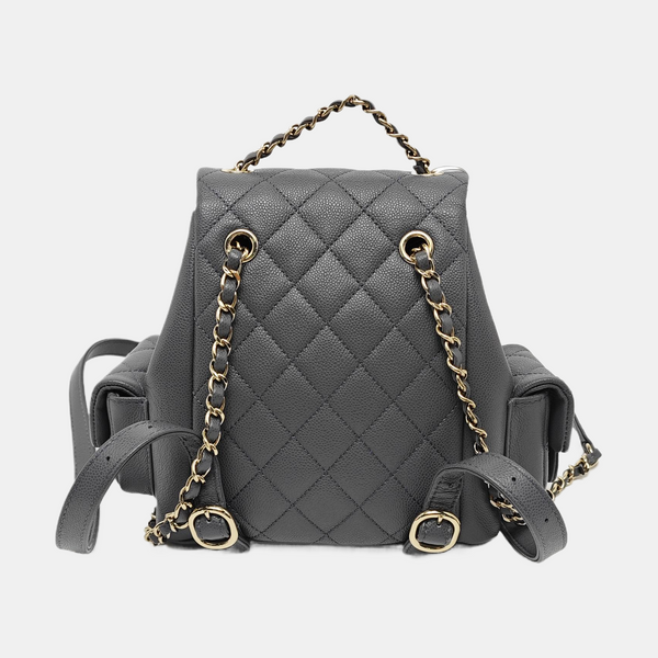 DUMA Quilted Grained Calfskin Gray