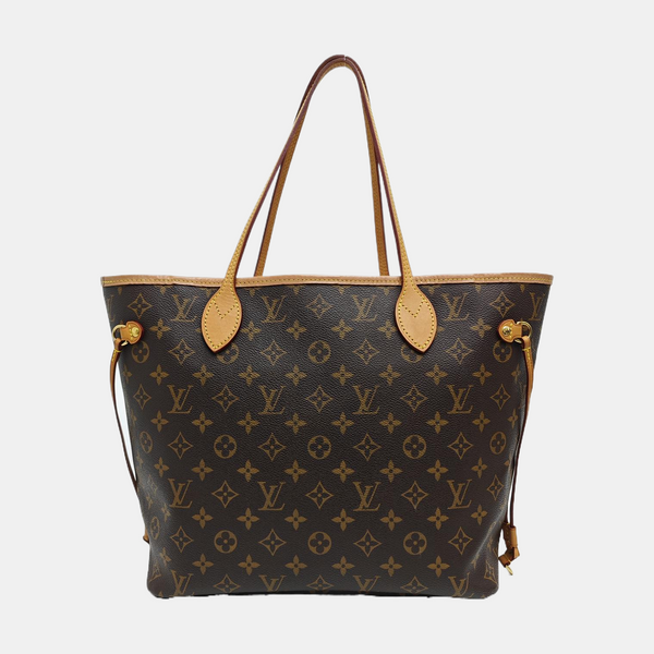 NEVERFULL MM Monogram Coated Canvas Brown
