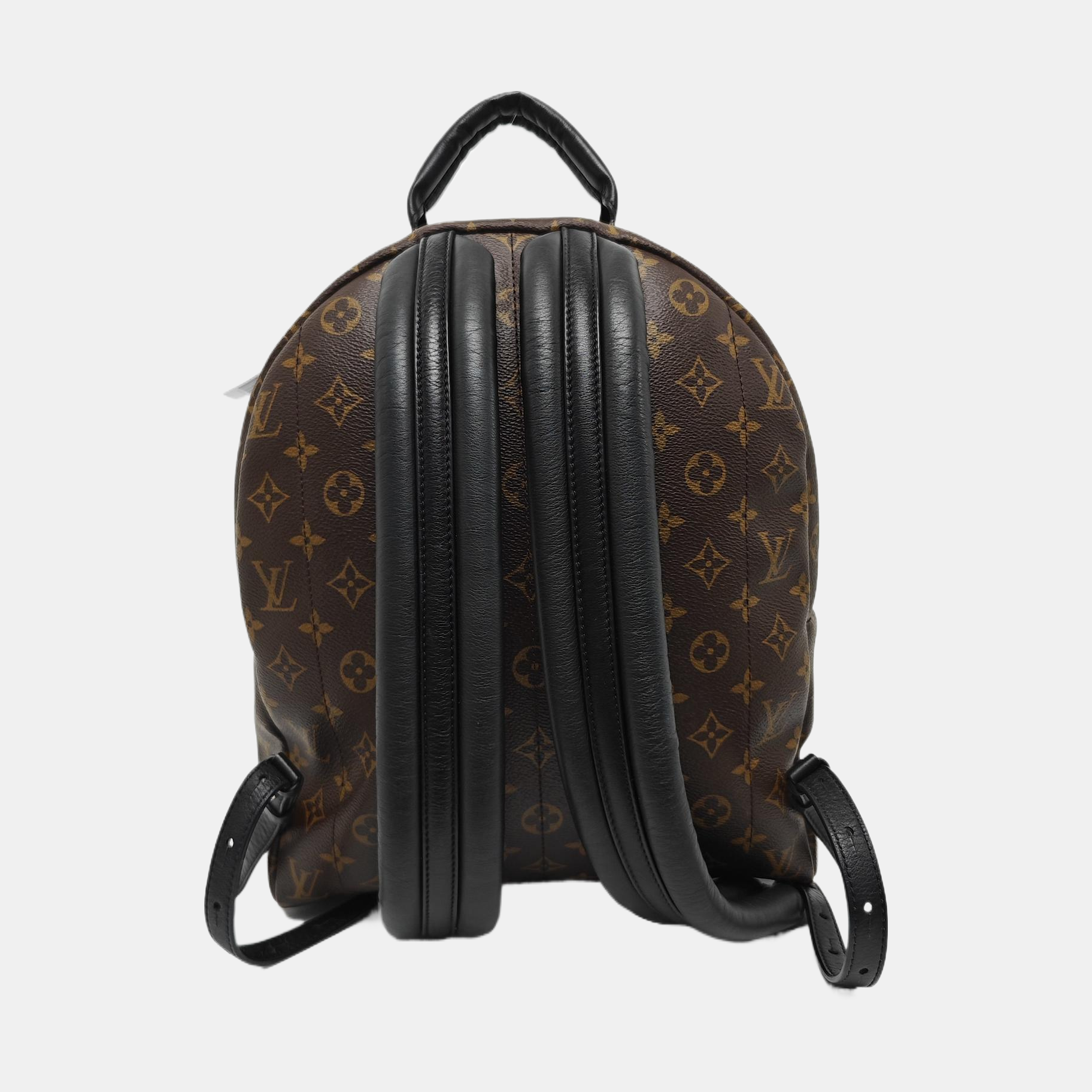 Monogram Coated Canvas Backpack Brown