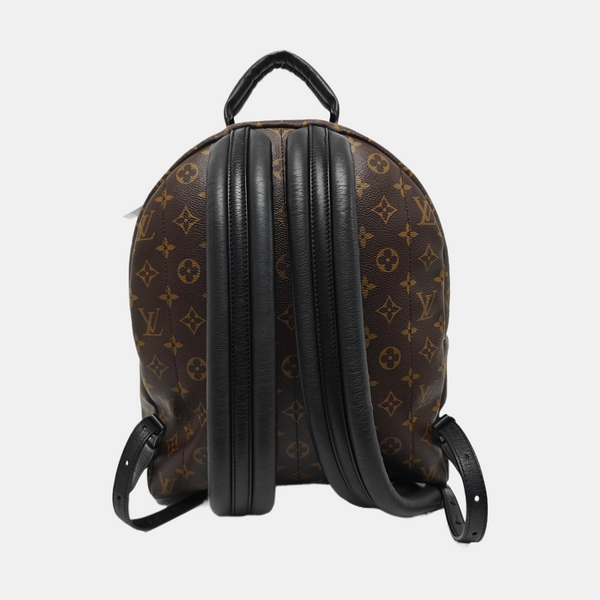 Monogram Coated Canvas Backpack Brown