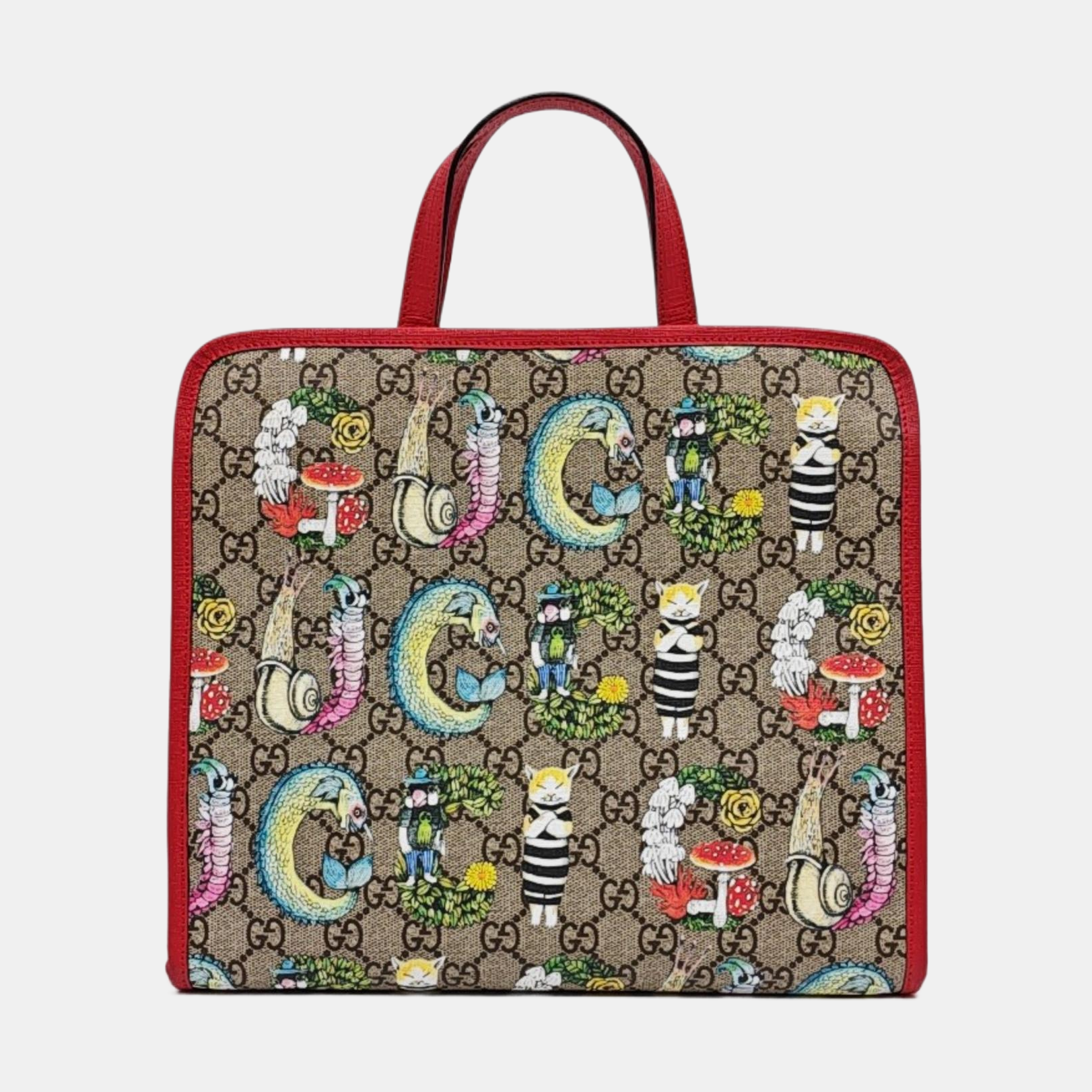 Children’s GG Bucket Monogram Coated Canvas Beige