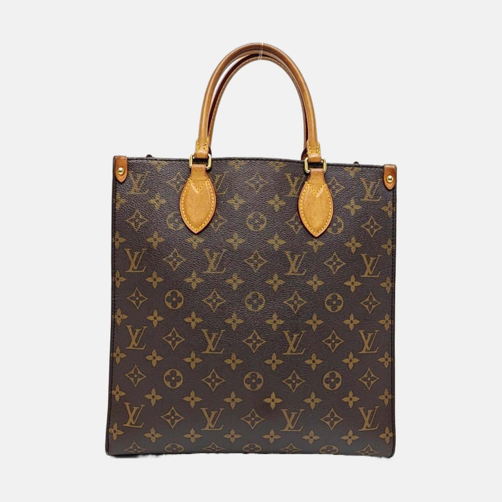 SAC PLAT MM Monogram Coated Canvas Brown