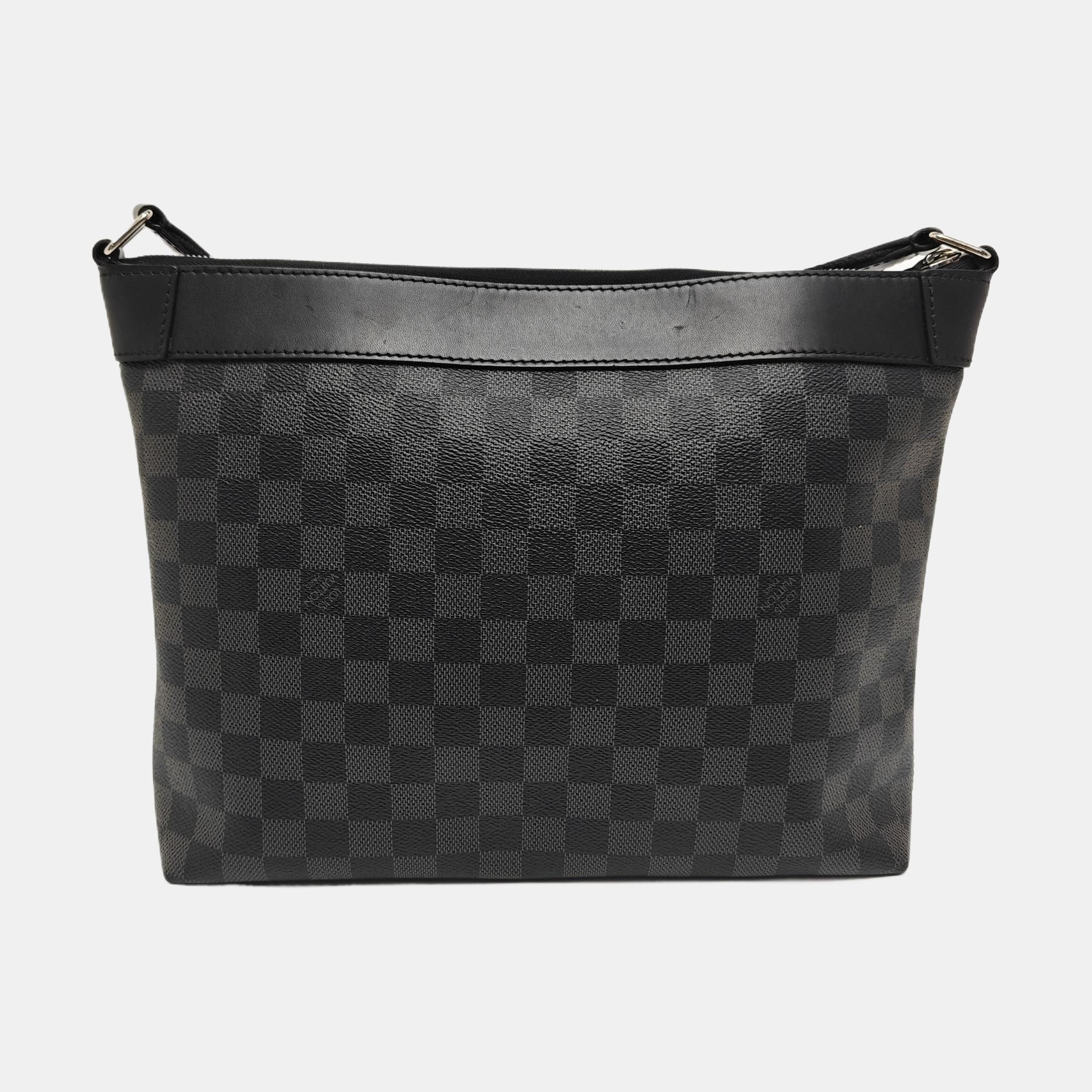 MICK Damier Graphite Coated Canvas Gray