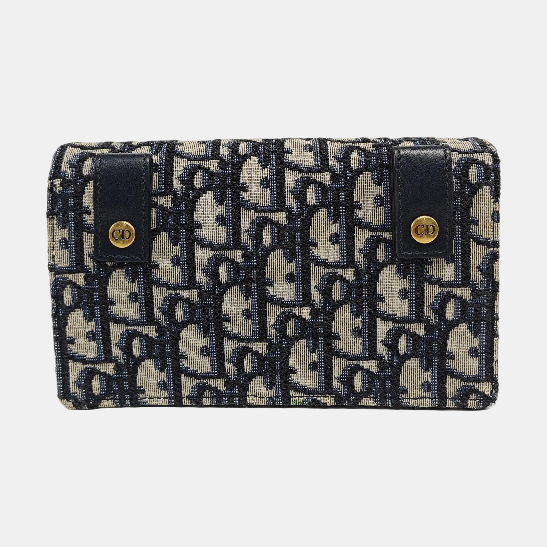 Saddle Mini Oblique Canvas Blue