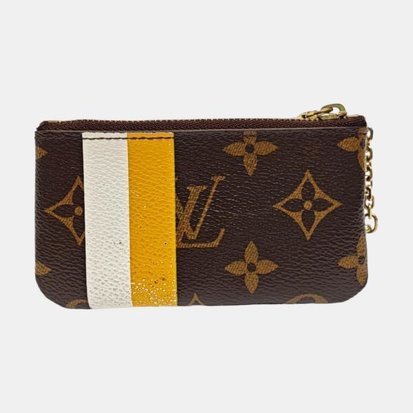 Monogram Coated Canvas Key Pouch Brown