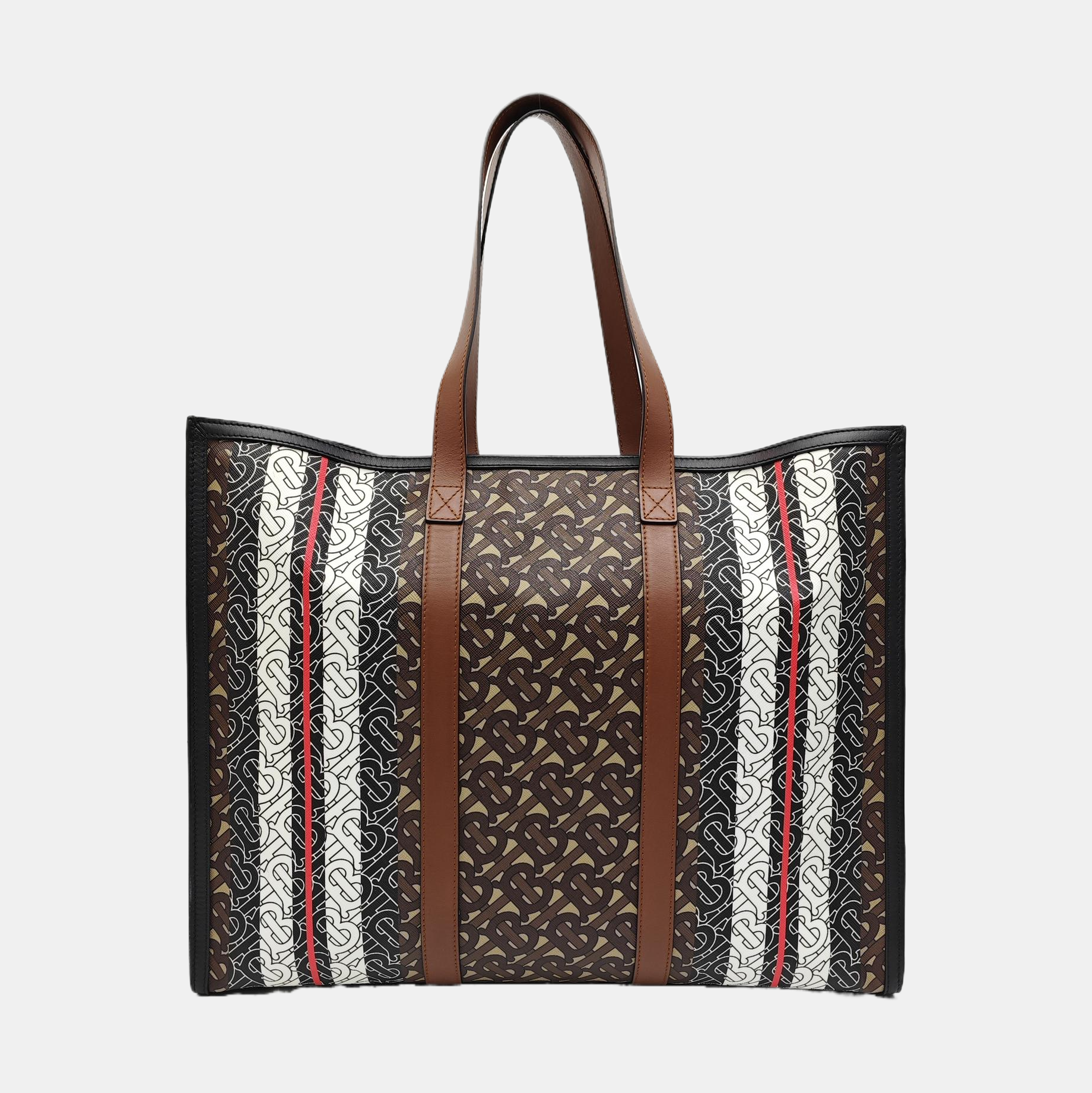 MONOGRAM Large Coated Canvas Brown