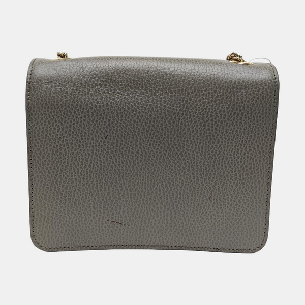 Interlocking G Small Calfskin Gray