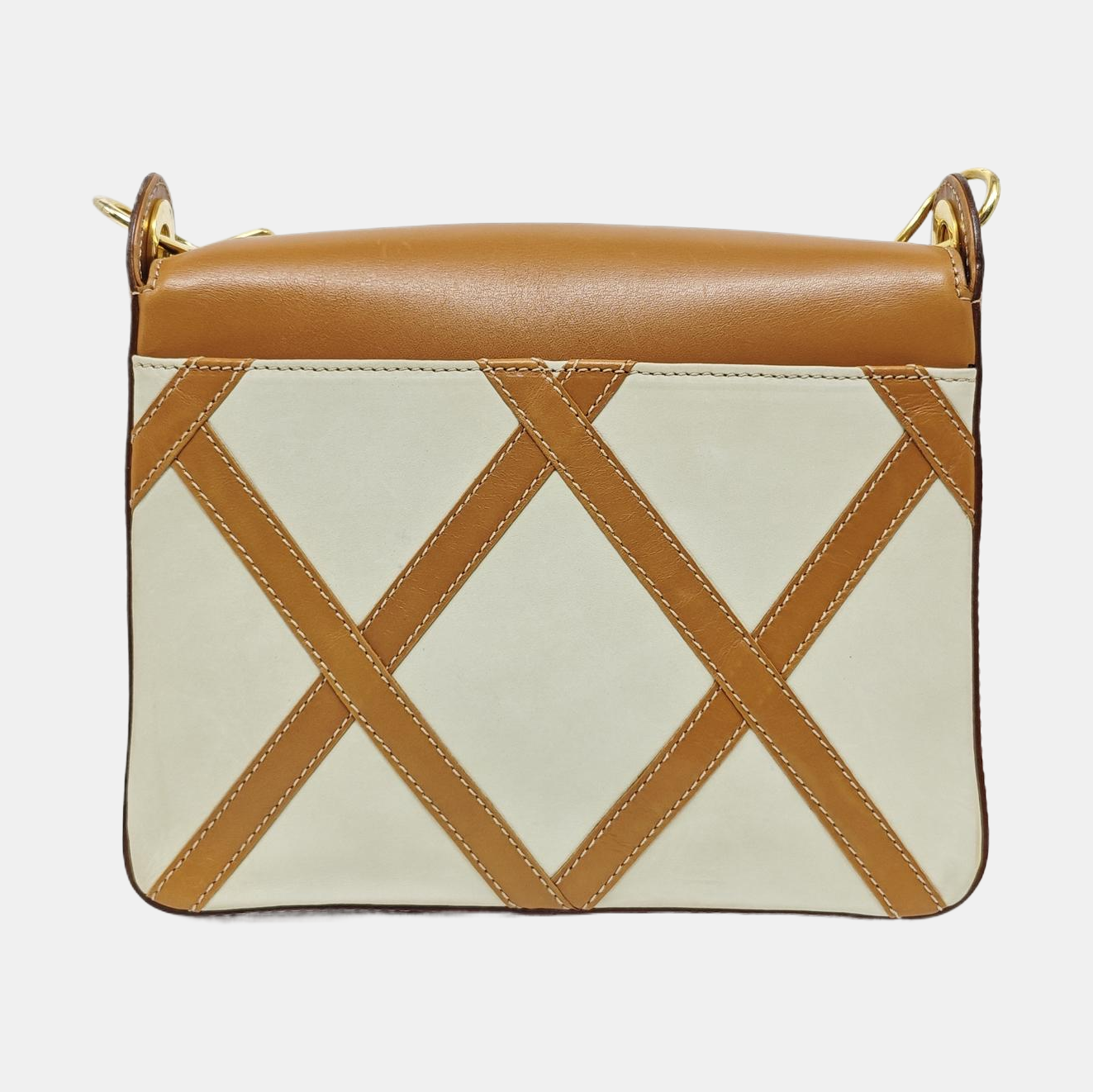 Quilted Calfskin Shoulder Bag Beige