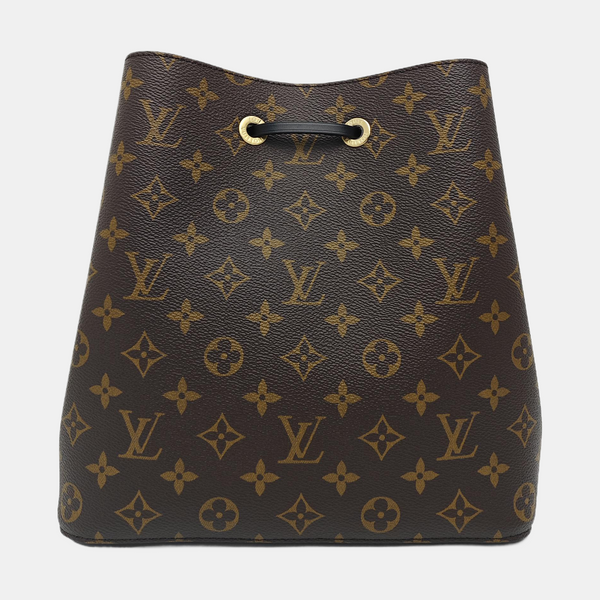 NÉONOÉ MM Monogram Coated Canvas Brown