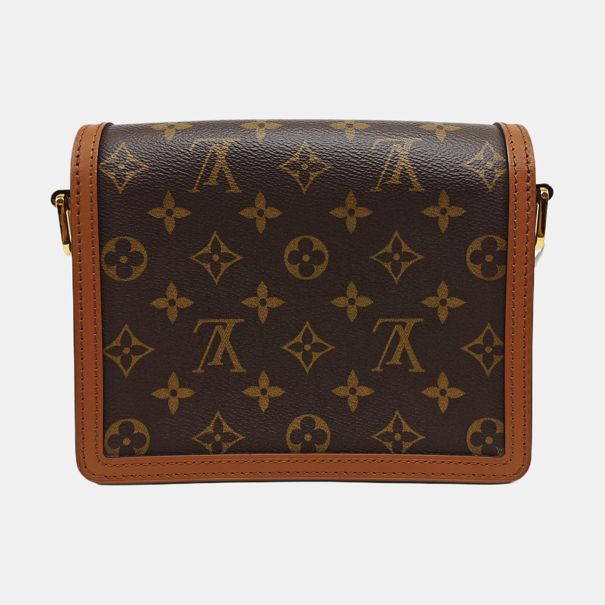 DAUPHINE Mini Monogram Coated Canvas Brown
