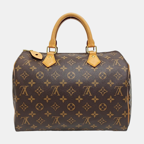 SPEEDY 30 Monogram Coated Canvas Brown