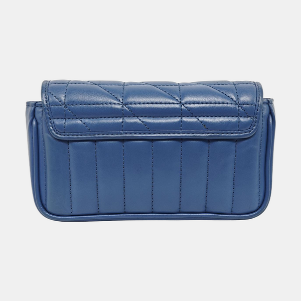 GG Marmont Mini Quilted Calfskin Blue