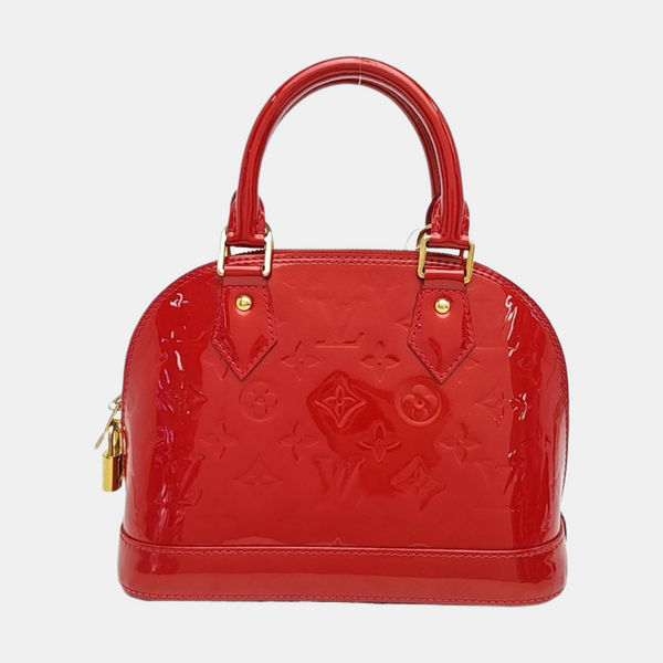 ALMA BB Monogram Patent Leather Red