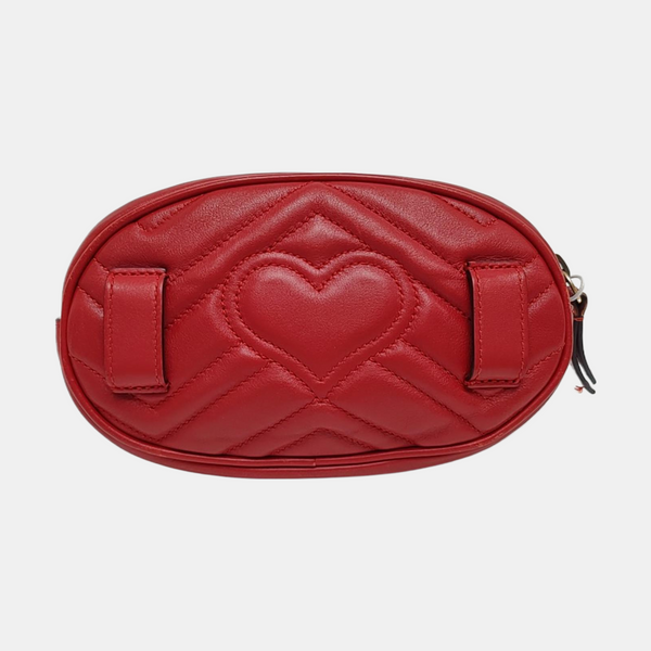 GG Marmont Quilted Calfskin Red