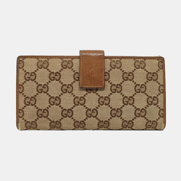 Monogram Canvas Wallet Beige