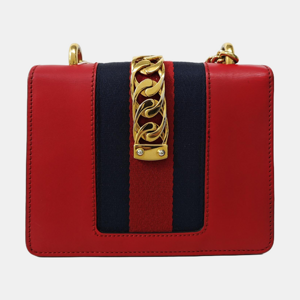 Sylvie Mini Calfskin Red