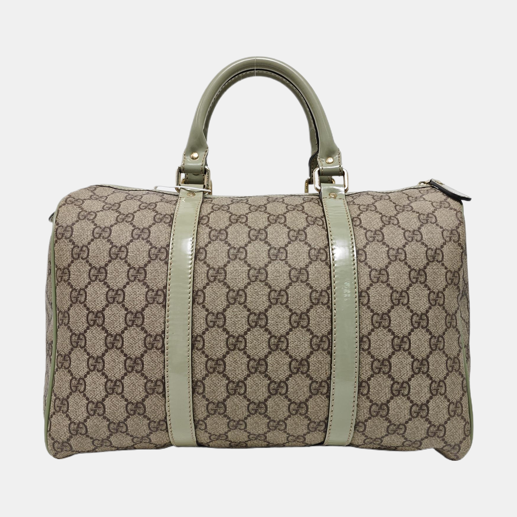 Joy Medium Monogram Coated Canvas Beige