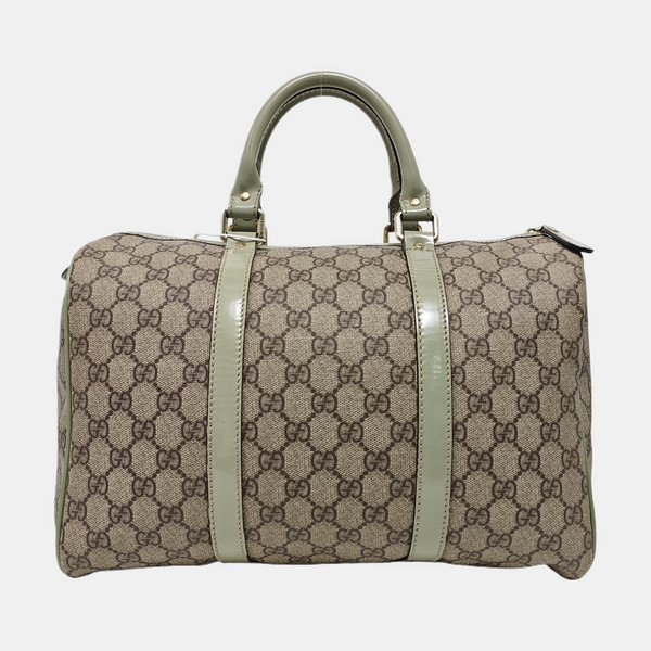 Joy Medium Monogram Coated Canvas Beige