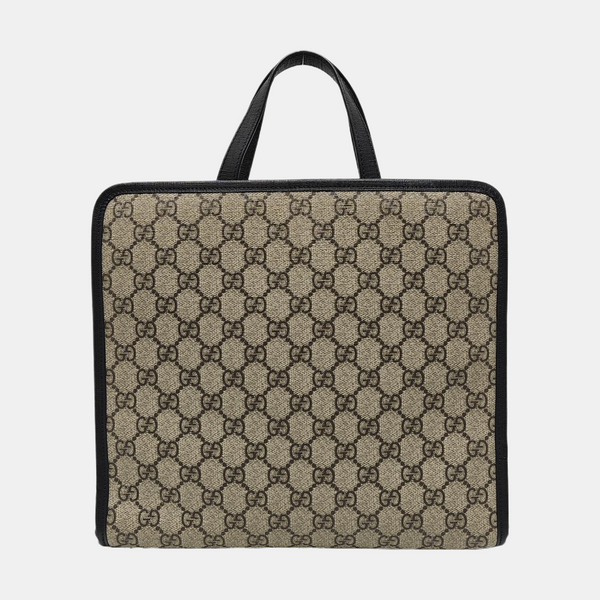 Children’s GG Bucket Monogram Coated Canvas Beige