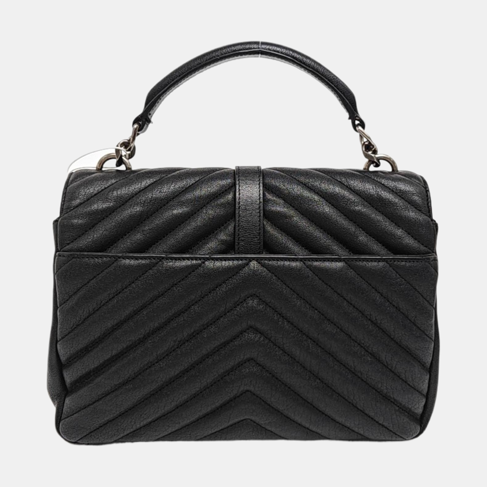 COLLEGE Medium Chevron, Quilted Lambskin Blue