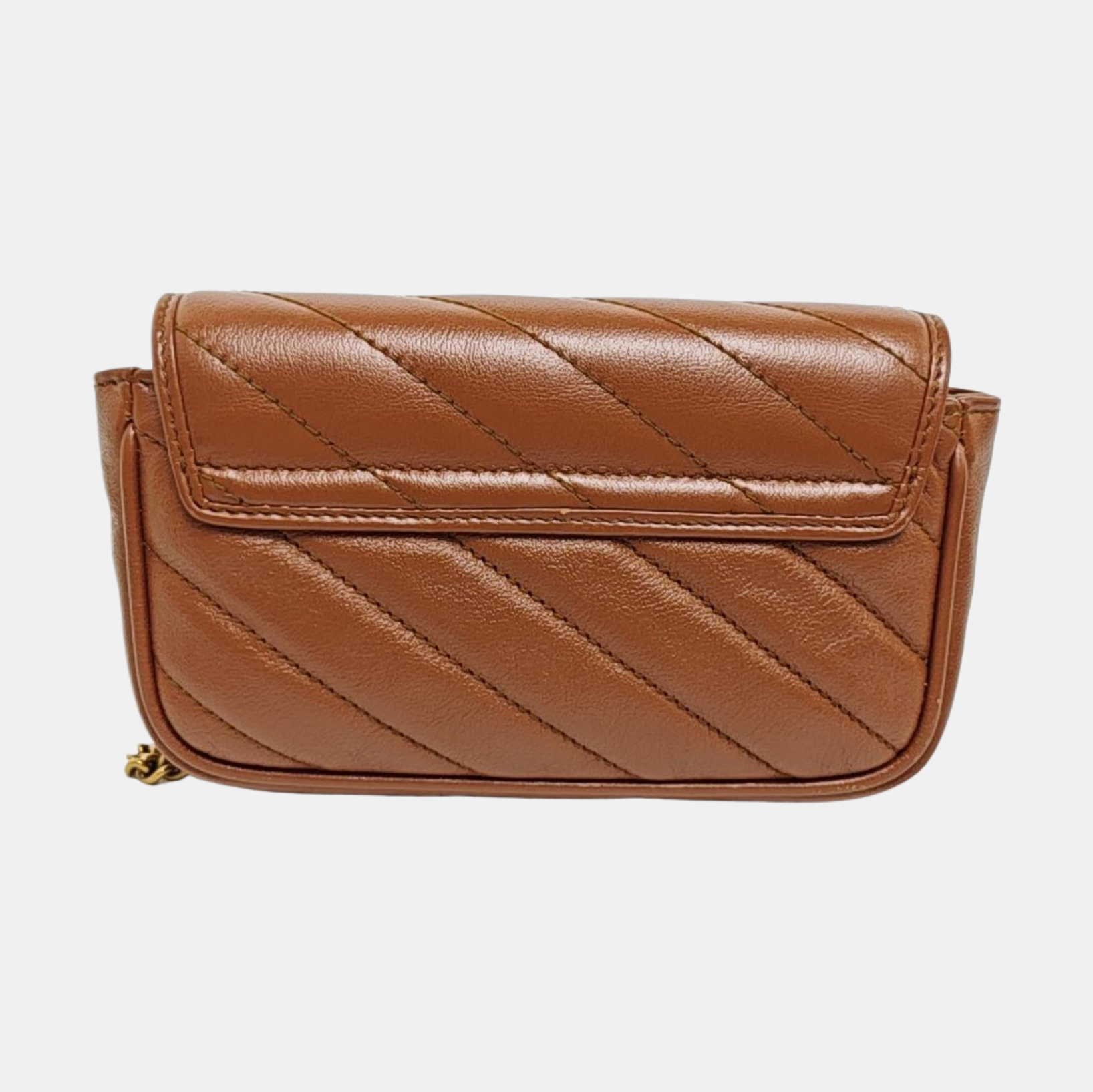 GG Marmont Mini Quilted Calfskin Brown