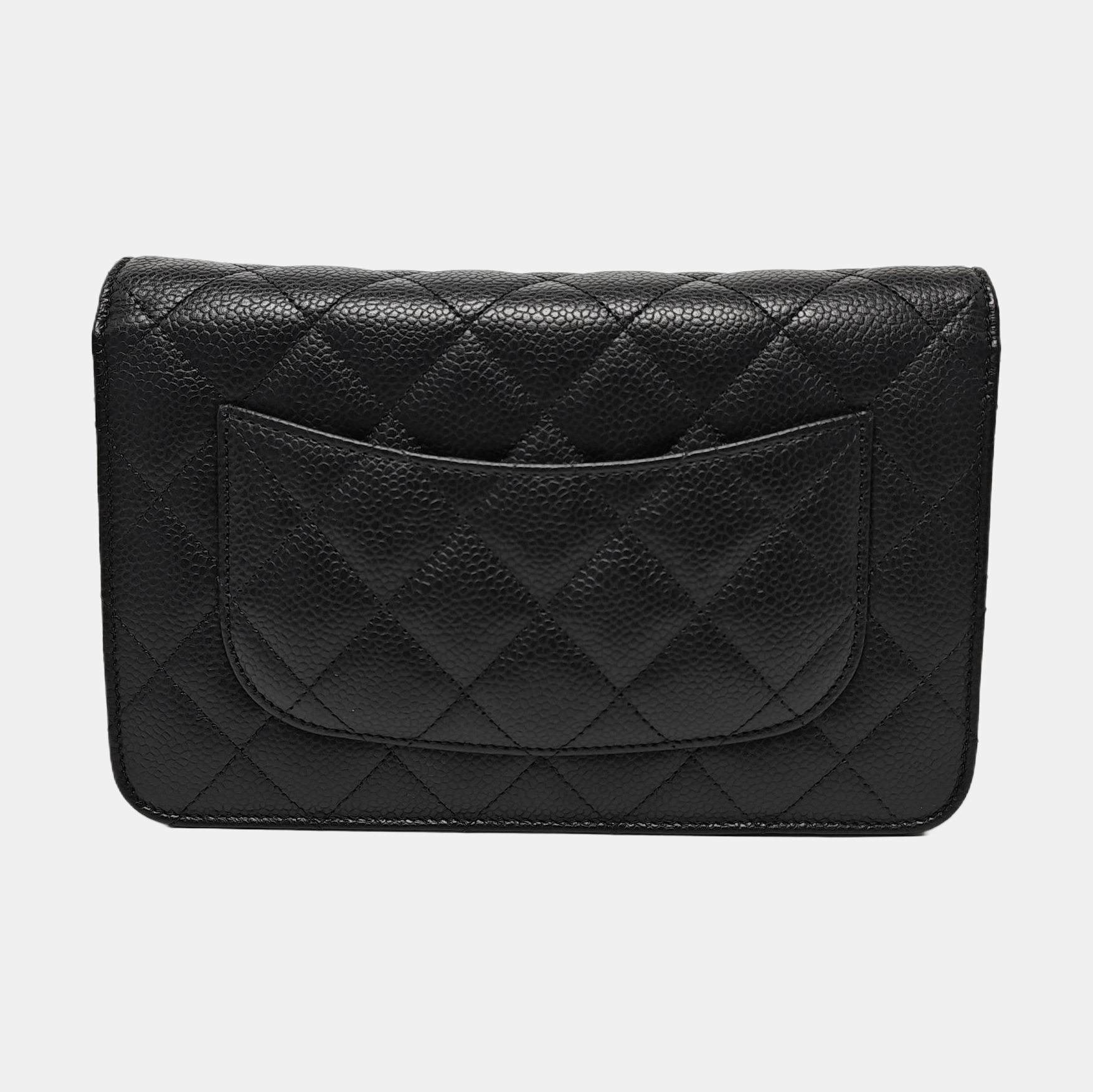 WOC Quilted Grained Calfskin Black