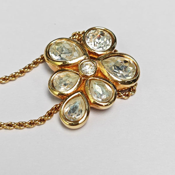 Twist Round Metal Gold Necklace