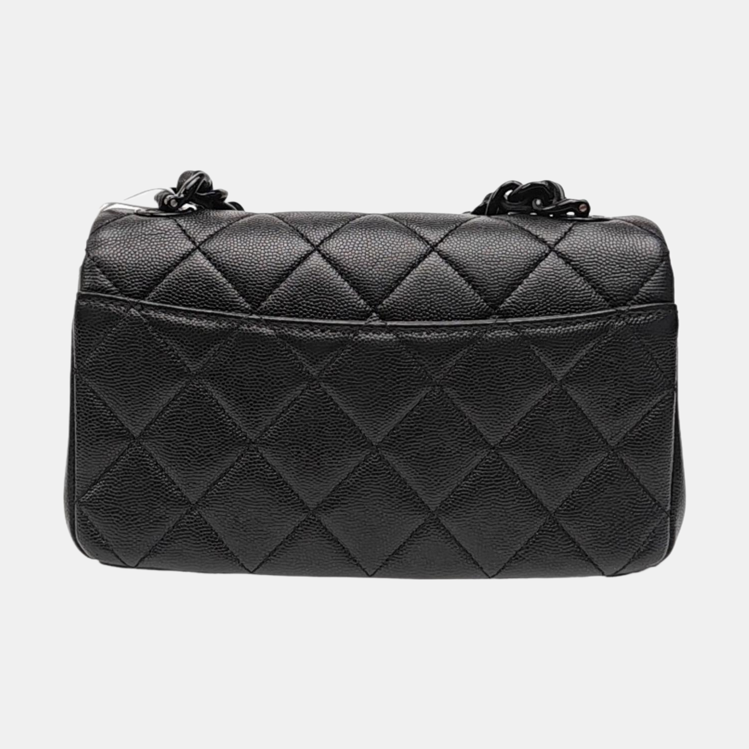 My Everything Flap Quilted Grained Calfskin Black