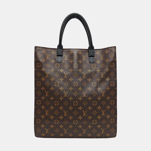 SAC PLAT Monogram Coated Canvas Brown