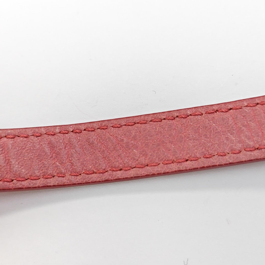 Leather Pink Bracelet