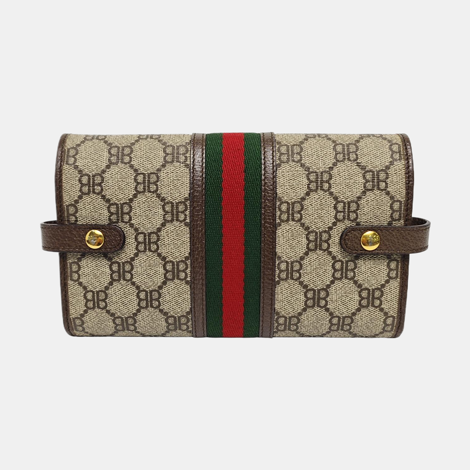 Coated Canvas Shoulder Bag Beige