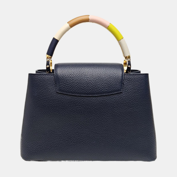 CAPUCINES MM Calfskin Blue