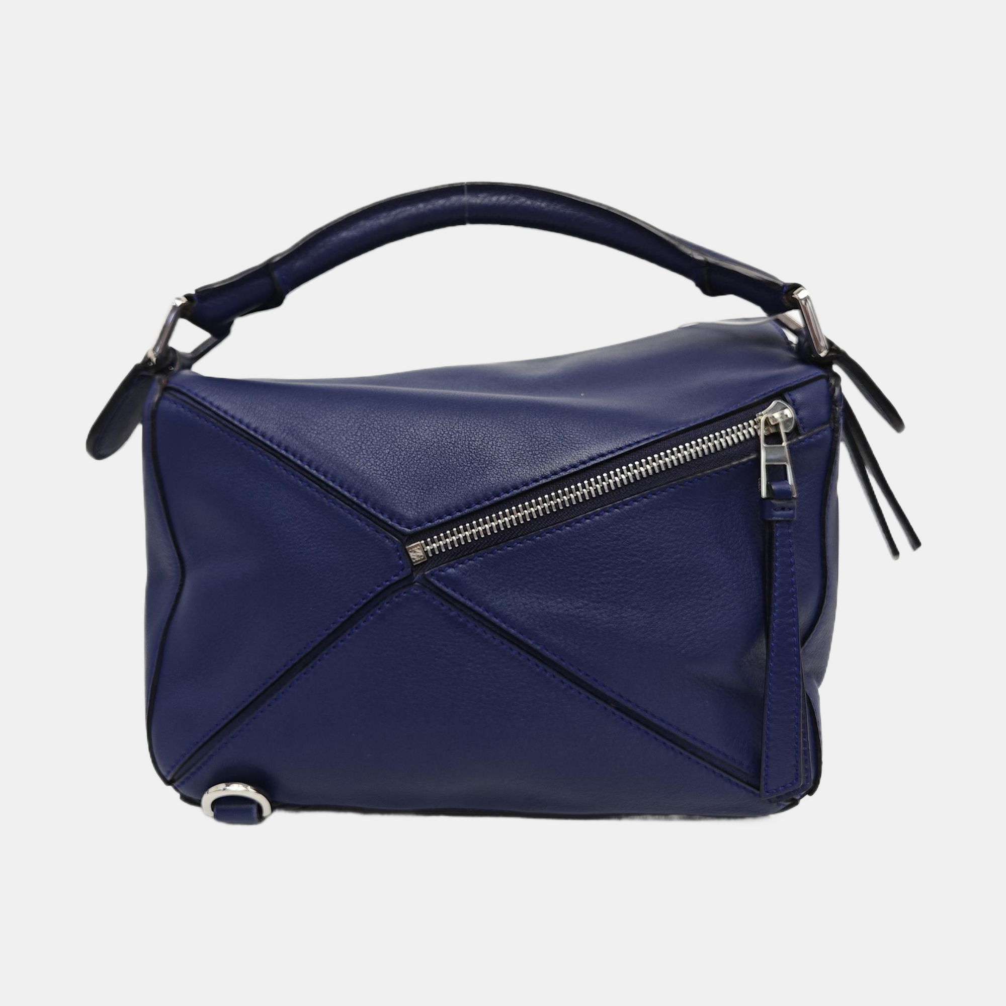 Puzzle Small Calfskin Blue