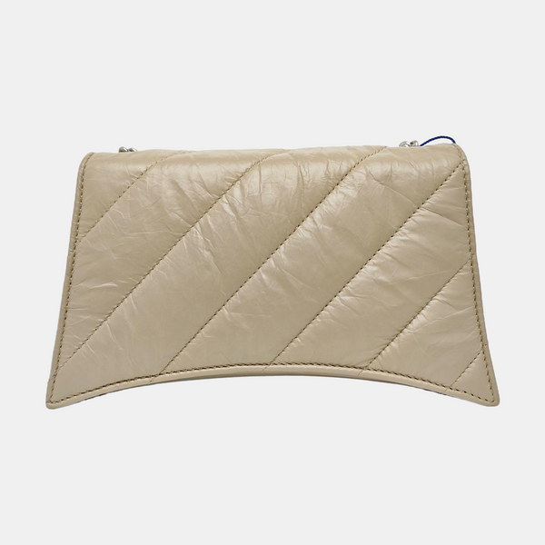 Crush Mini Quilted Calfskin Beige