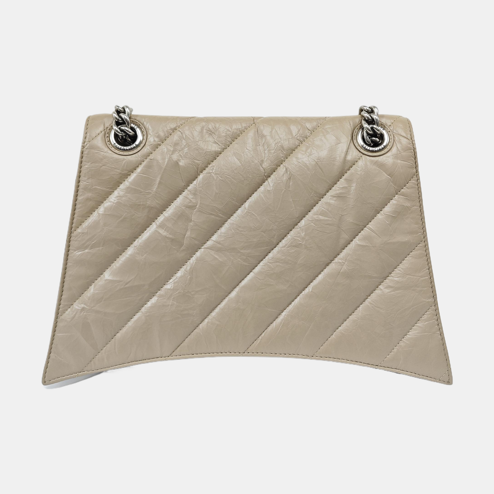 Crush Medium Quilted Calfskin Beige