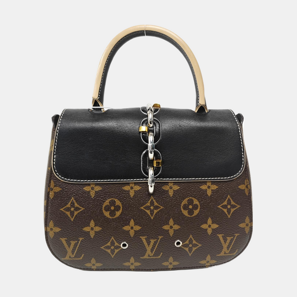 CHAIN IT PM Monogram Coated Canvas Black