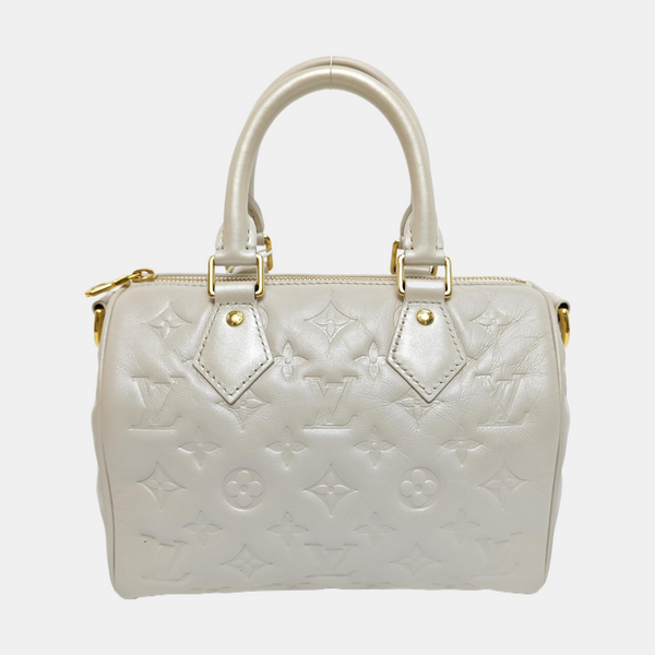 Authenticated pre-owned  SPEEDY 22 Lambskin White - Shoulder Bag at Looply
