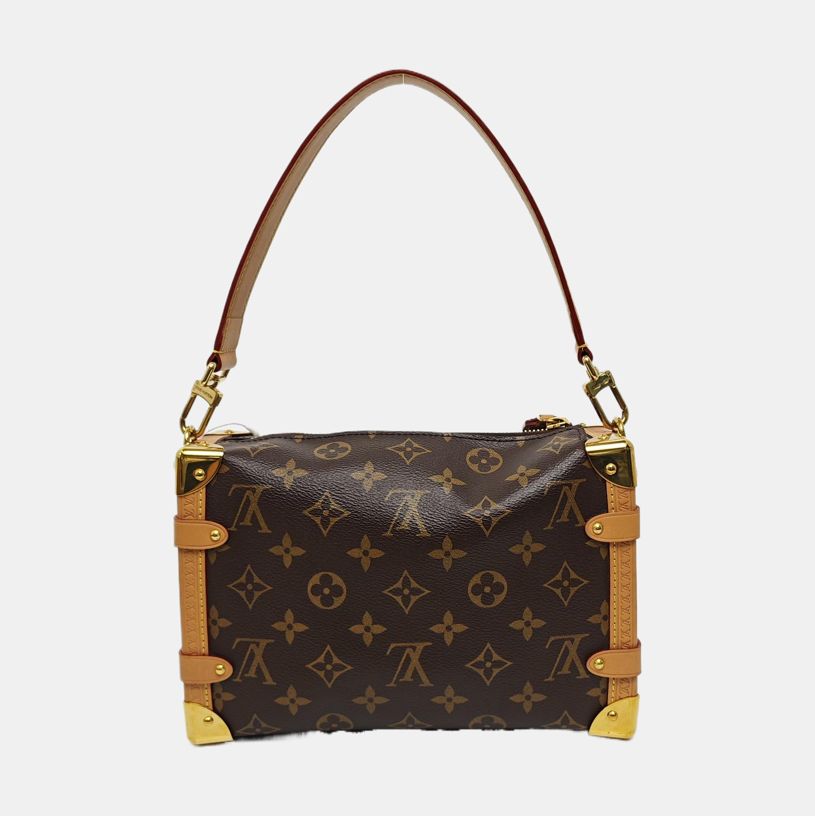 SIDE TRUNK MM Monogram Coated Canvas Brown